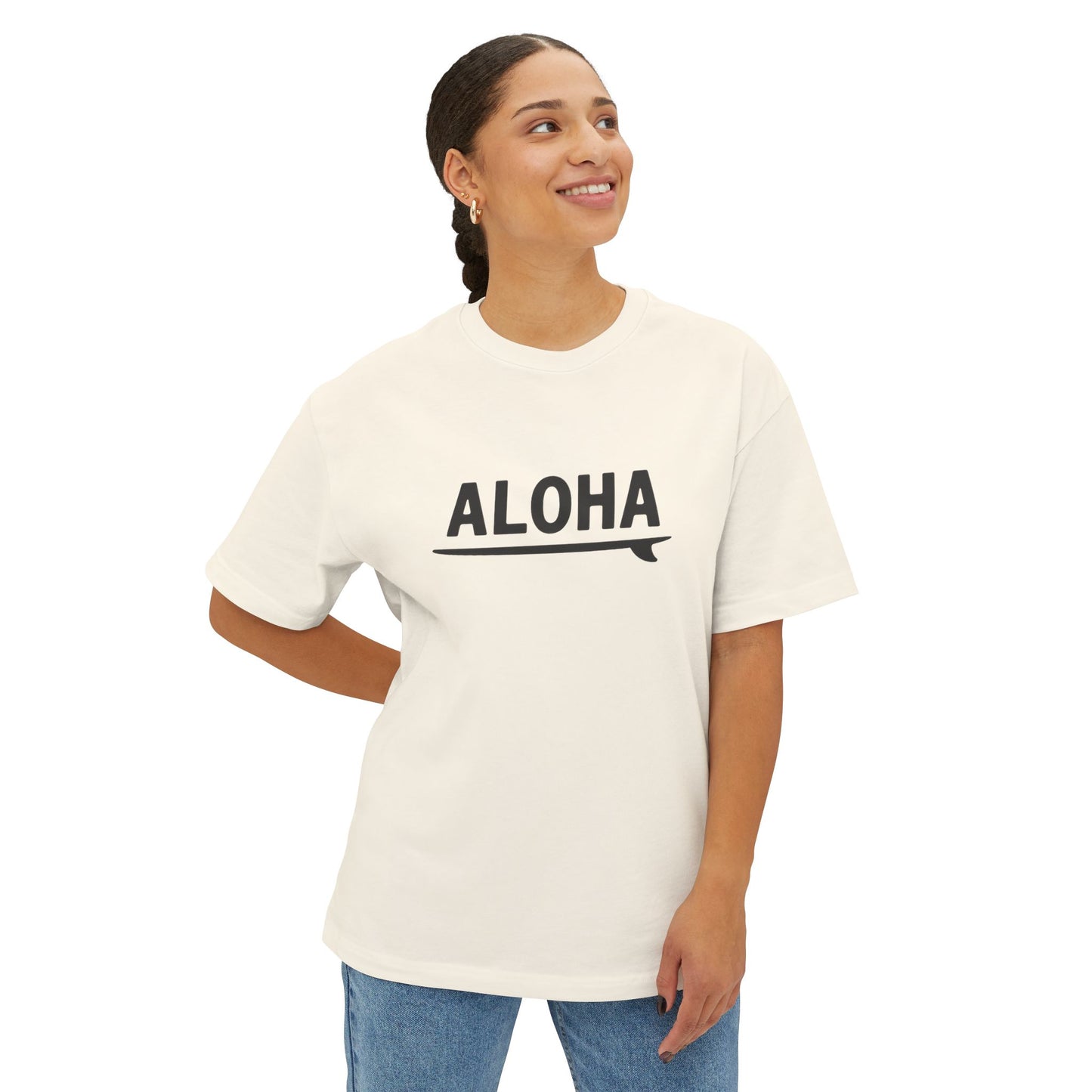 Mahalon Honolulu Aloha surf Unisex Oversized Boxy Tee
