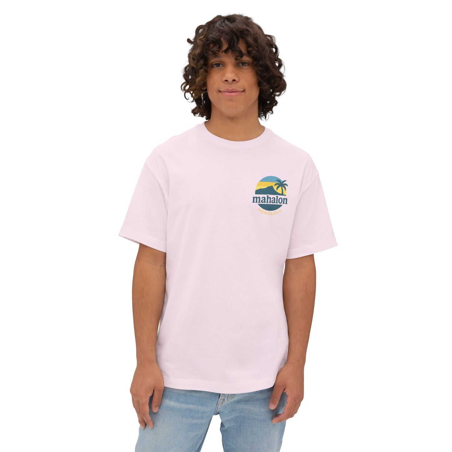 Mahalon Honolulu Logo Unisex Oversized Boxy Tee