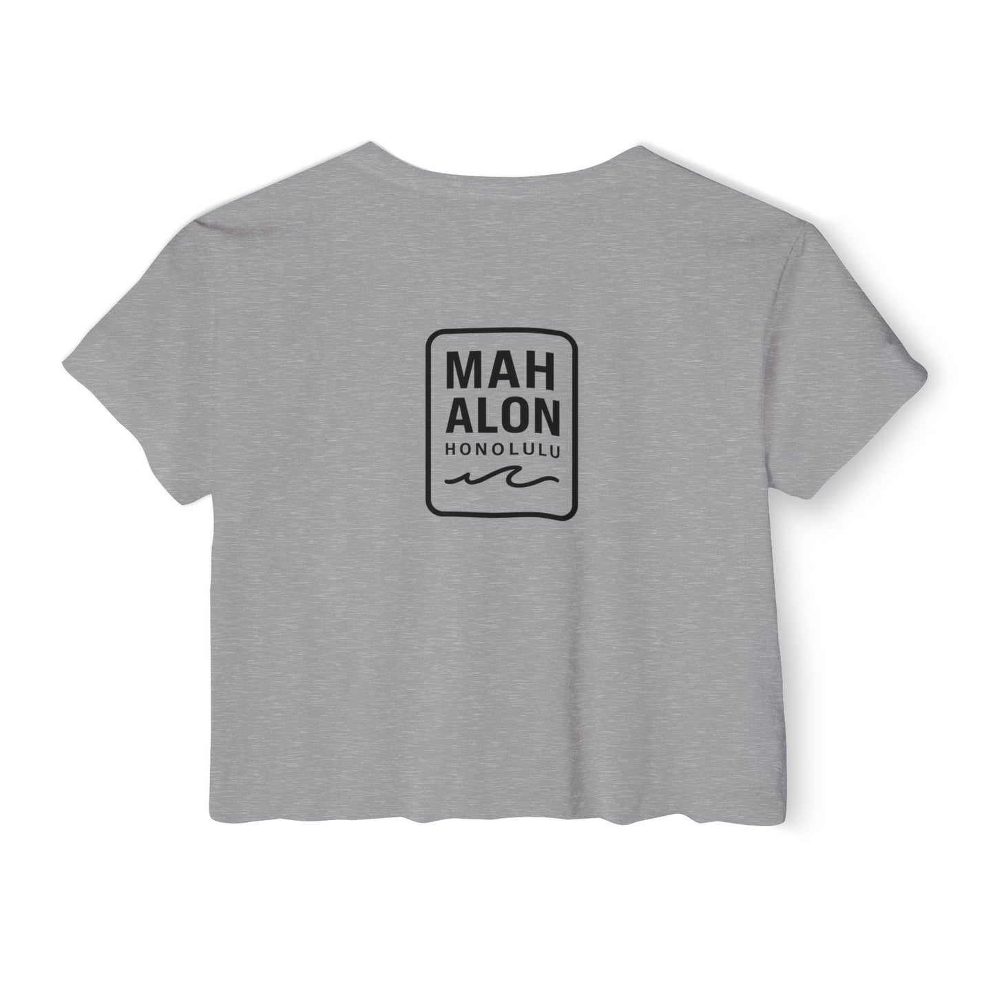Mahalon Honolulu HAWAII T-Shirt Women's Festival Crop Top