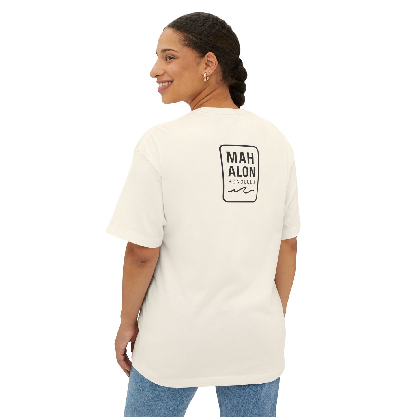 Mahalon Honolulu Aloha surf Unisex Oversized Boxy Tee