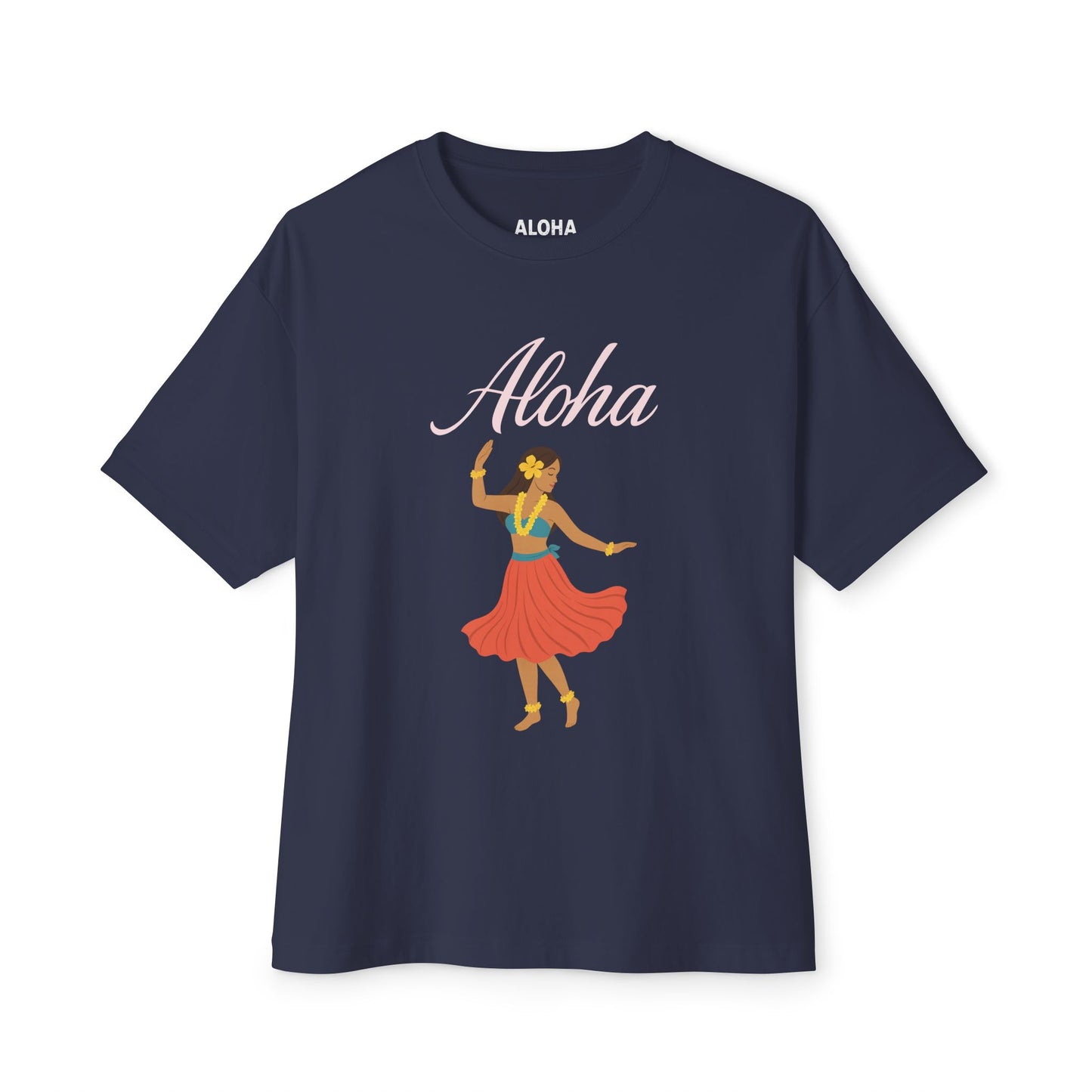 Mahalon Honolulu Aloha Hula girl Tee | Hawaii Vibes by