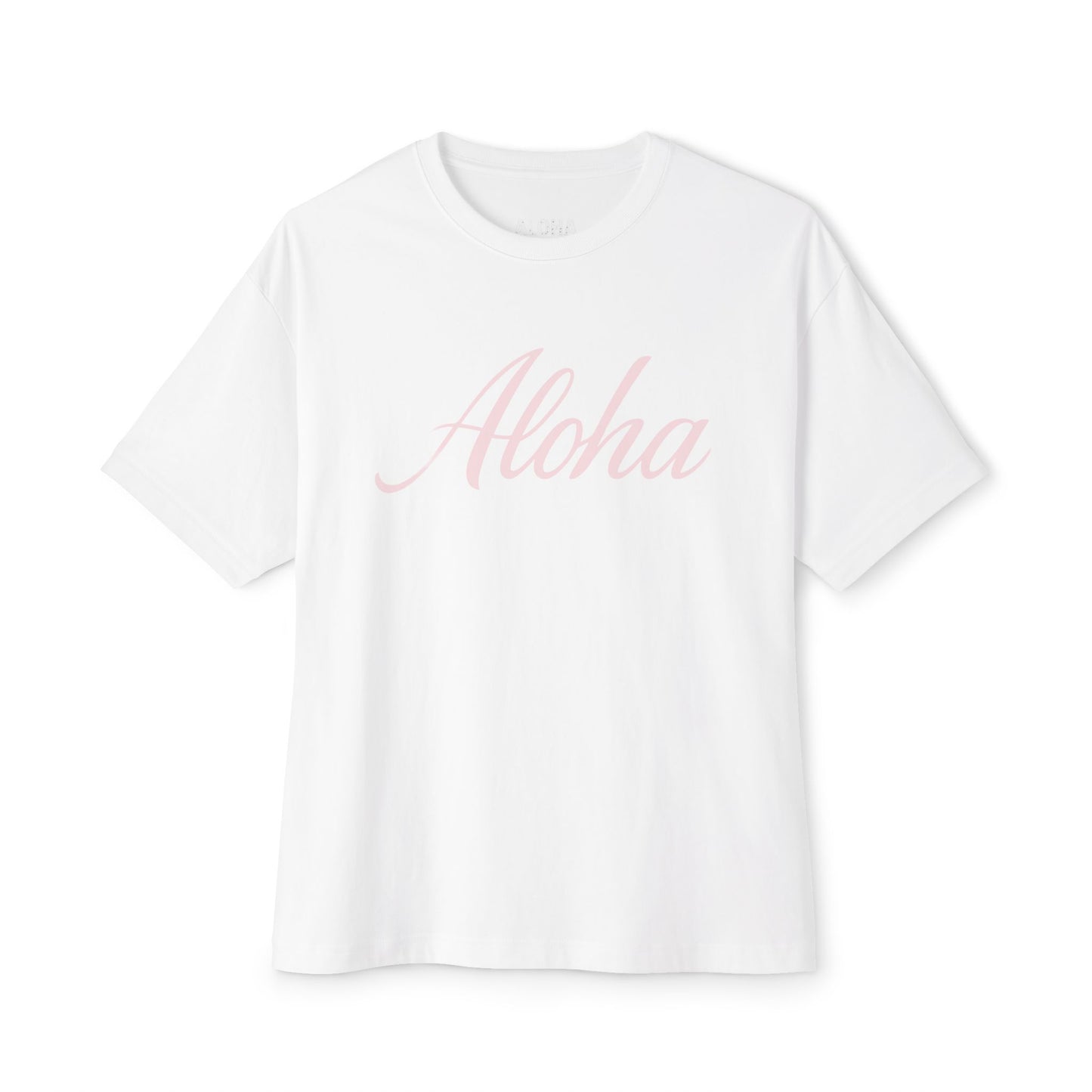 Mahalon Honolulu ALOHA  Unisex Oversized Boxy Tee