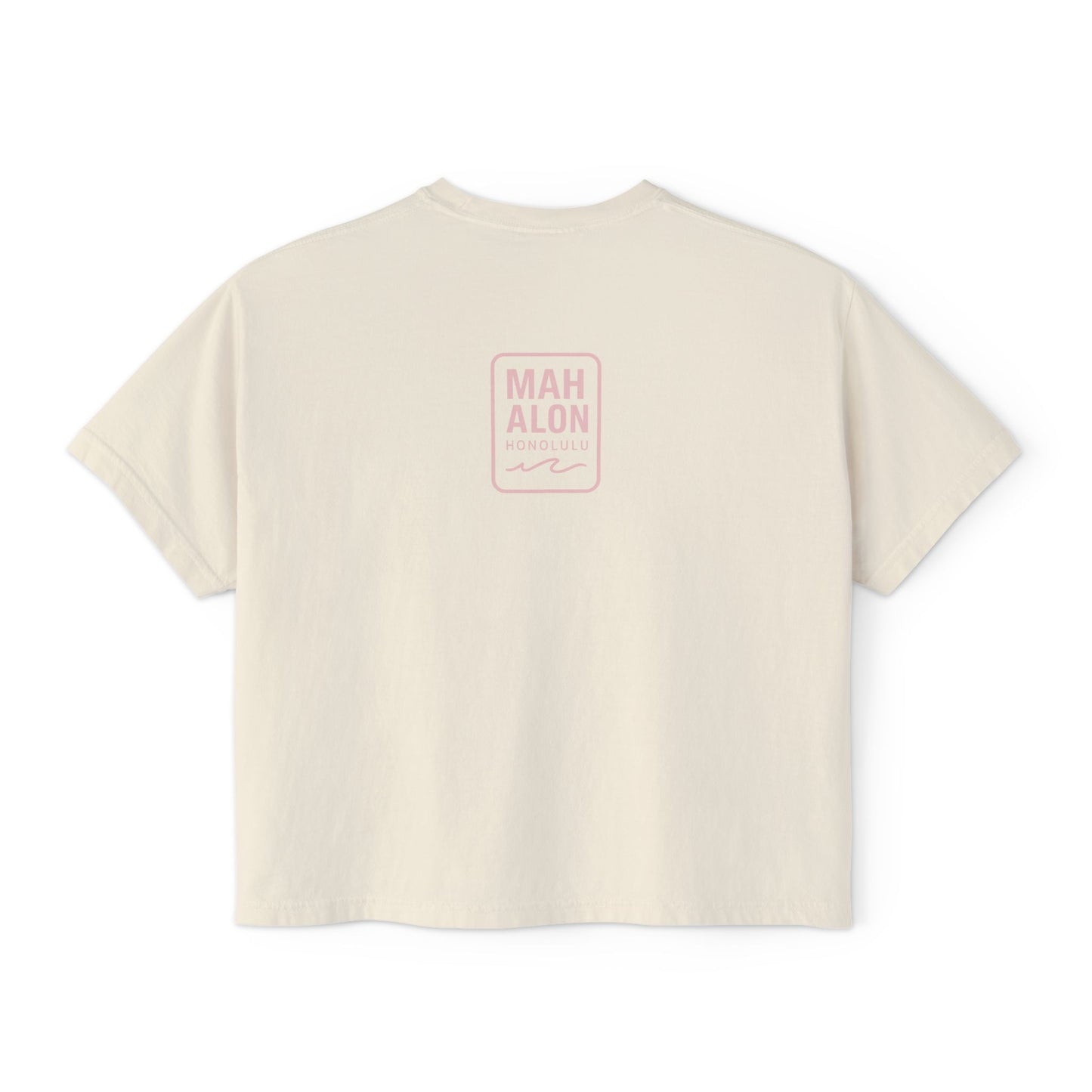 Mahalon Honolulu Aloha Oversized Boxy Tee | Aloha Vibes T-shirt Women's Boxy Tee