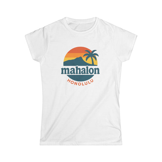 Mahalon Honolulu Logo Color mahalon honolulu Women's Softstyle Tee