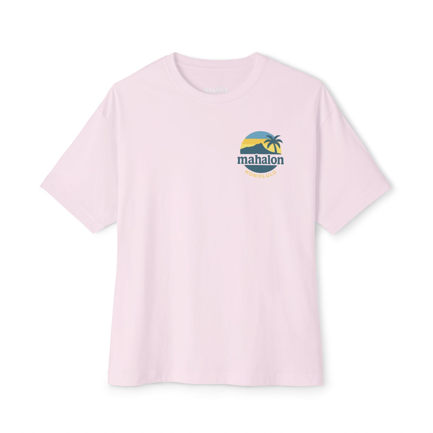 Mahalon Honolulu Logo Unisex Oversized Boxy Tee