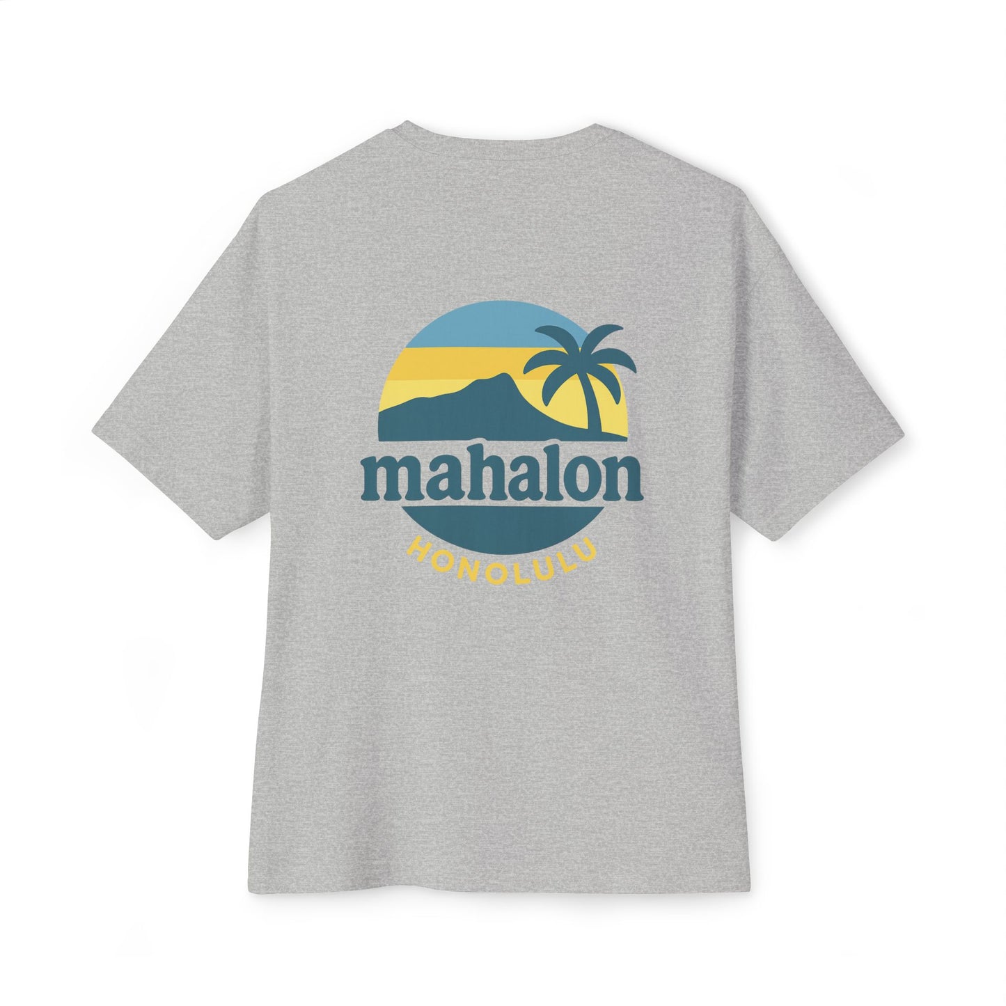 Mahalon Honolulu Logo Unisex Oversized Boxy Tee