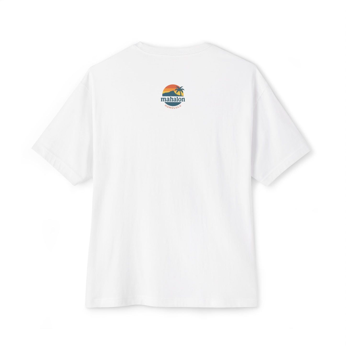 Mahalon Honolulu Logo Unisex Oversized Boxy Tee