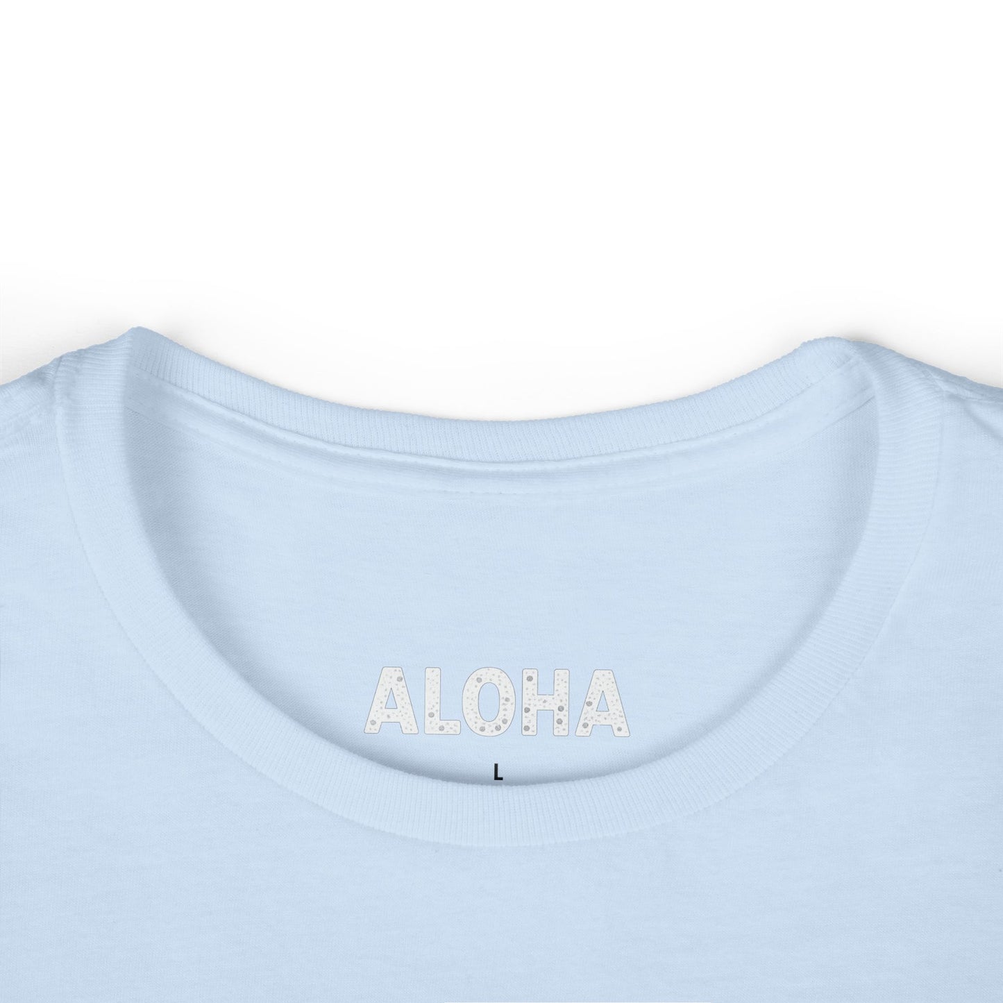 Mahalon Honolulu Logo PINK Color mahalon honolulu Women's Softstyle Tee