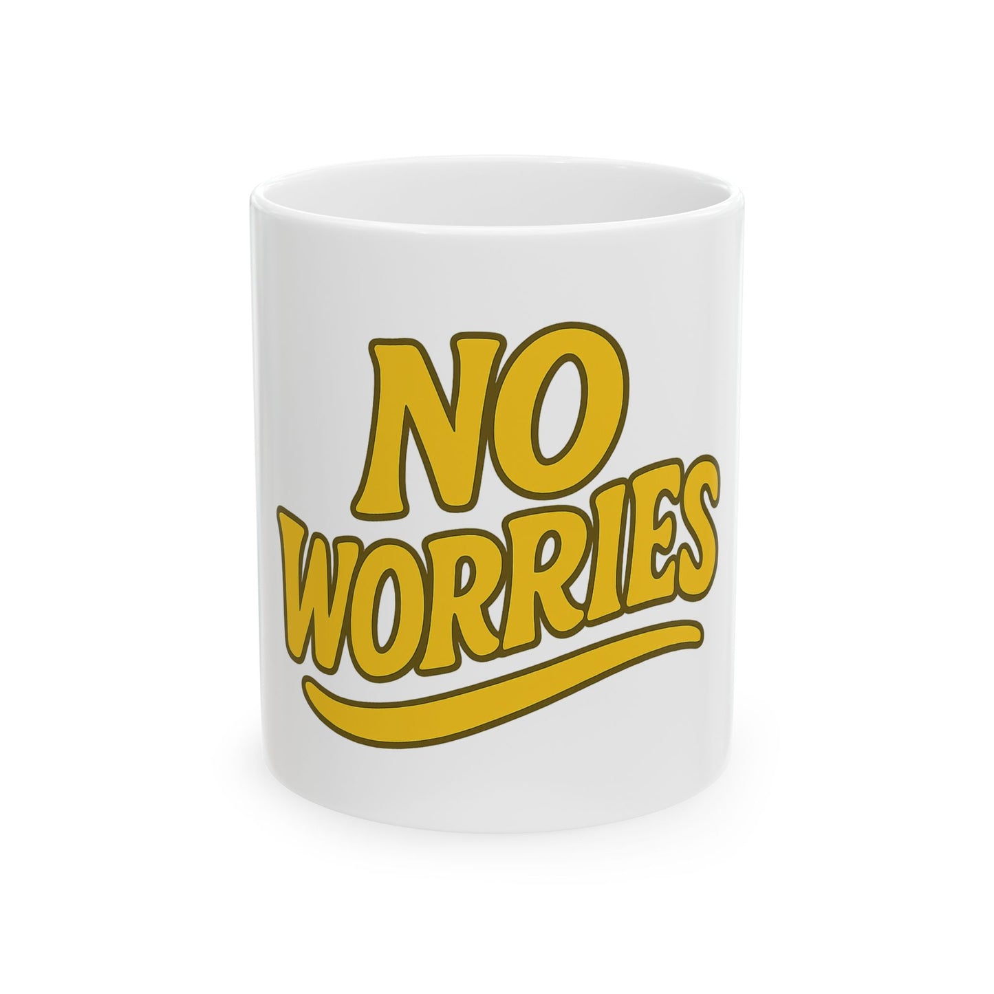 Mahalon Honolulu No Worries Ceramic Mug, (11oz, 15oz)