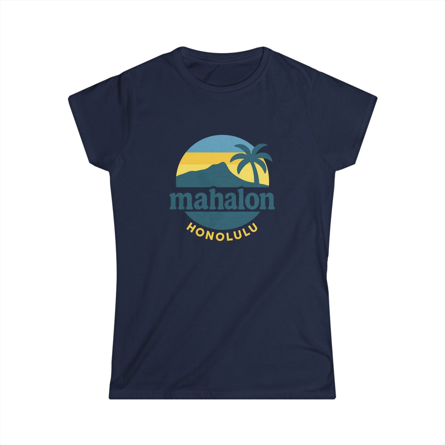Mahalon Honolulu Logo Women's Softstyle Tee
