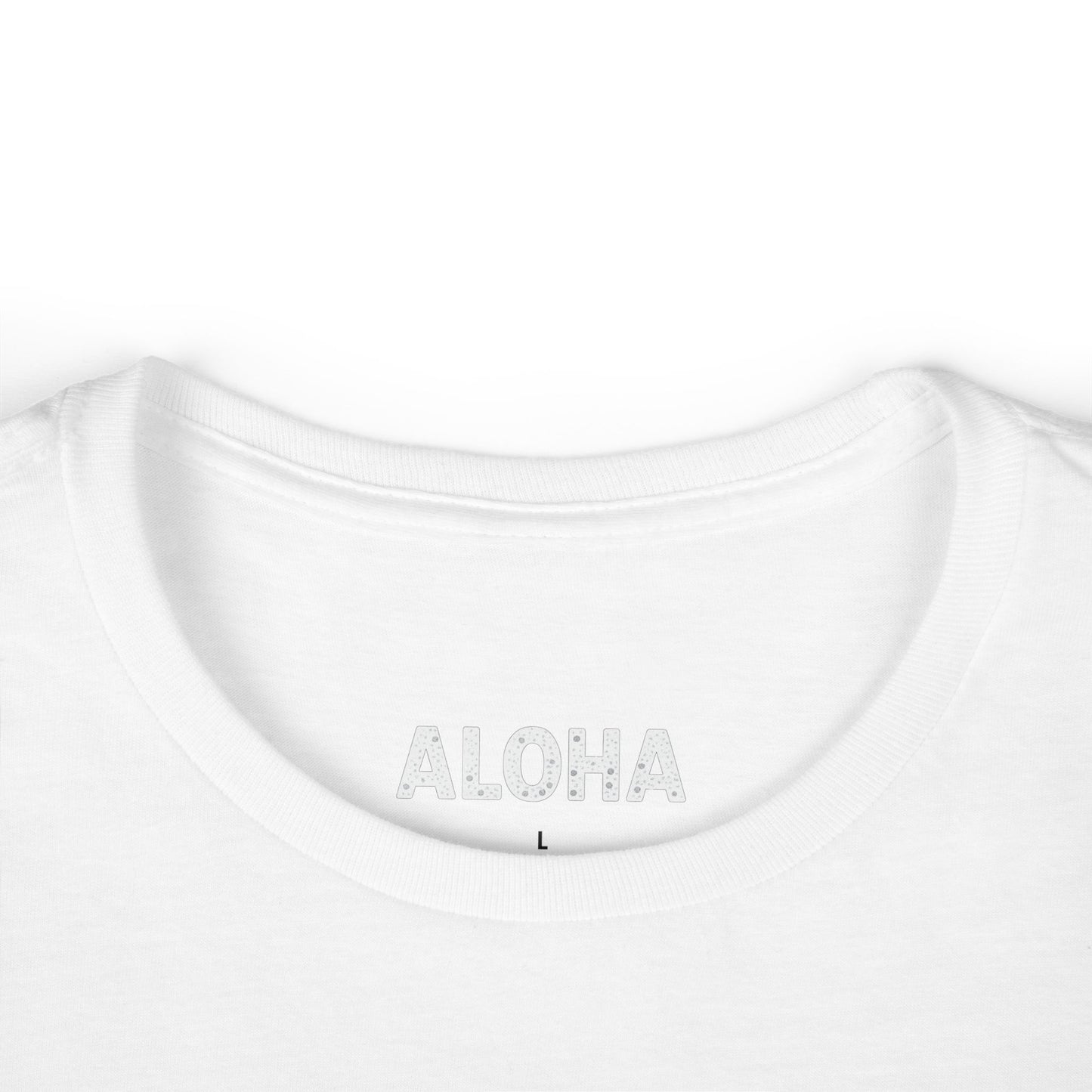 Mahalon Honolulu Logo PINK Color mahalon honolulu Women's Softstyle Tee