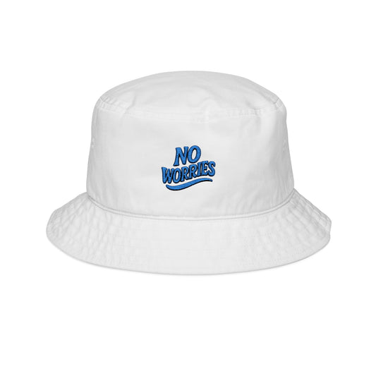 No Worries Bucket Hat (Embroidery) Hawaii Vibes by Mahalon Honolulu