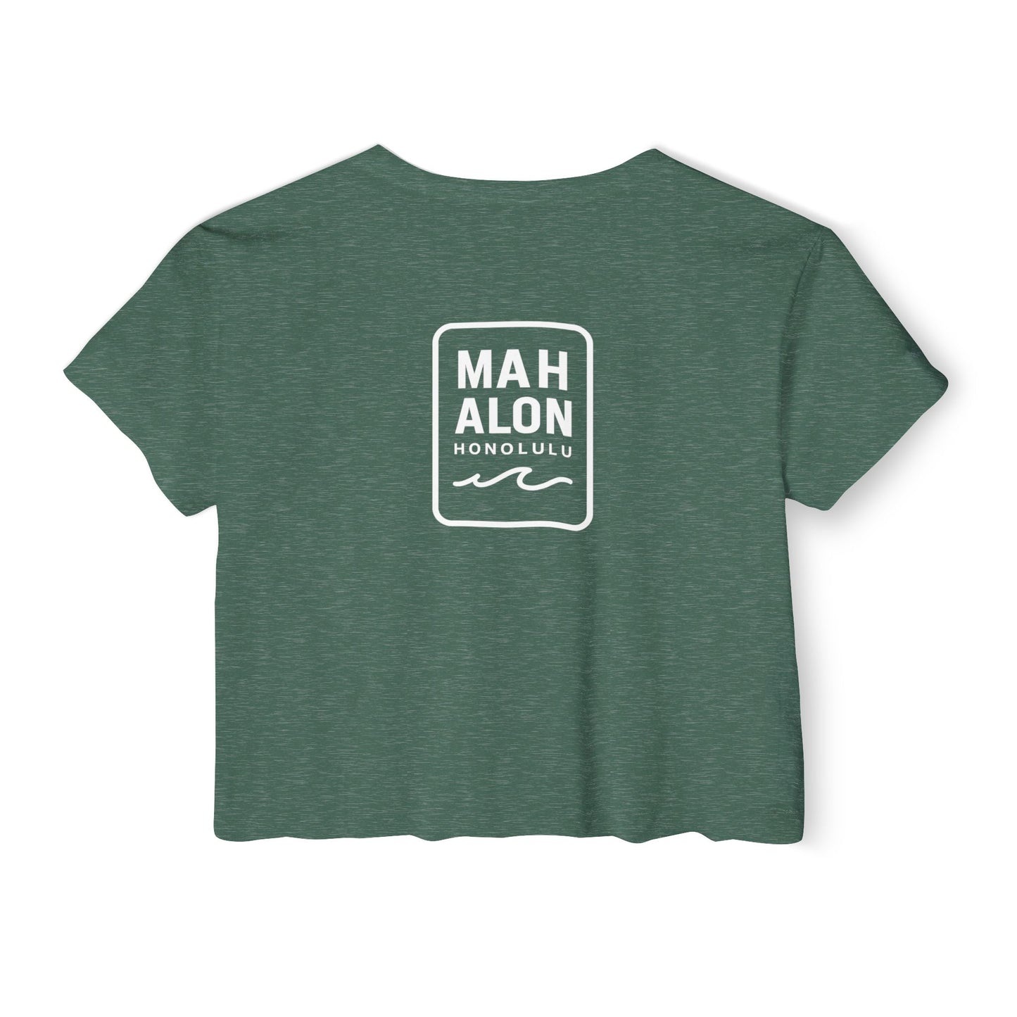 Mahalon Honolulu ALOHA  Women's Festival Crop Top