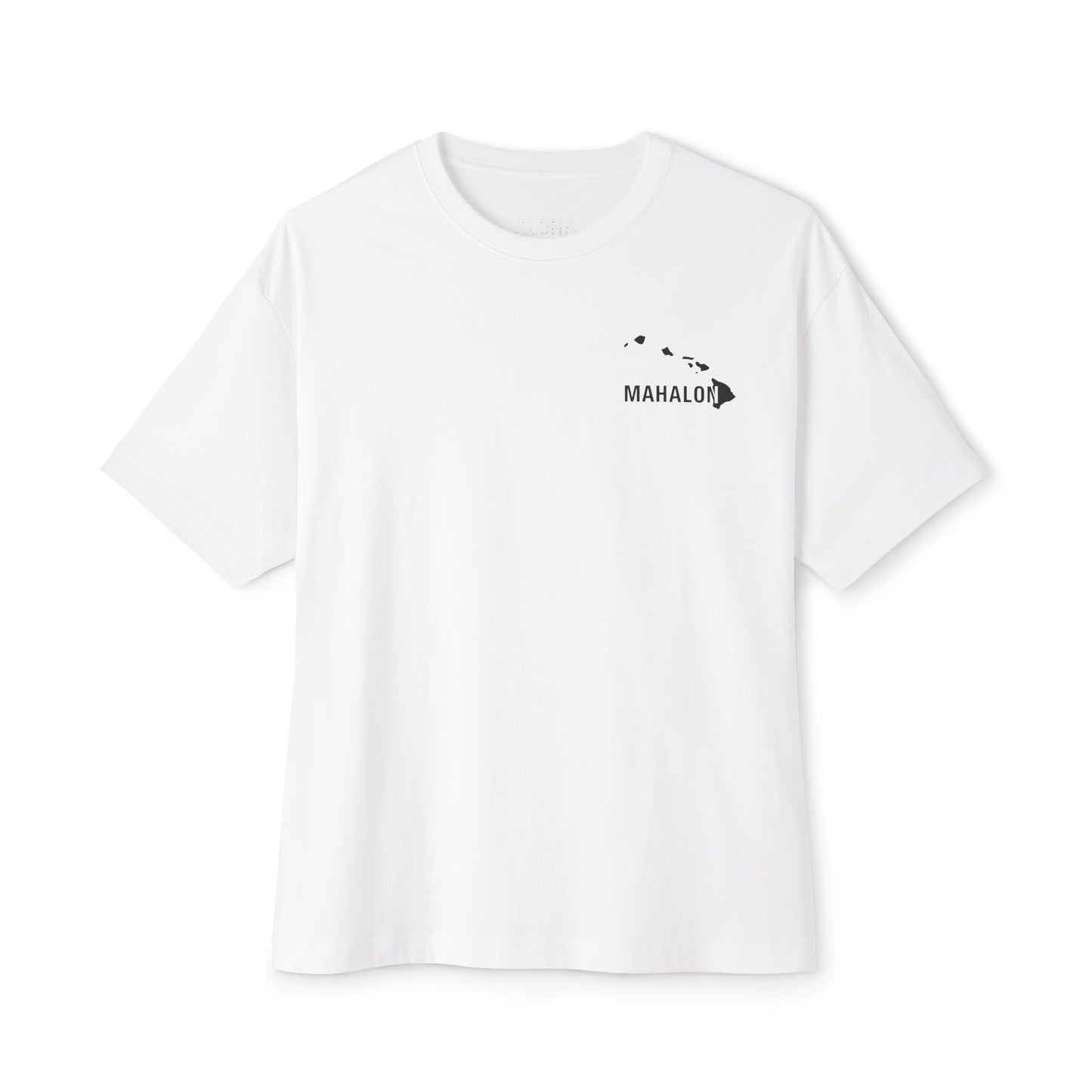 Mahalon Honolulu White & Black Graphic Tee – Island Minimalist Design