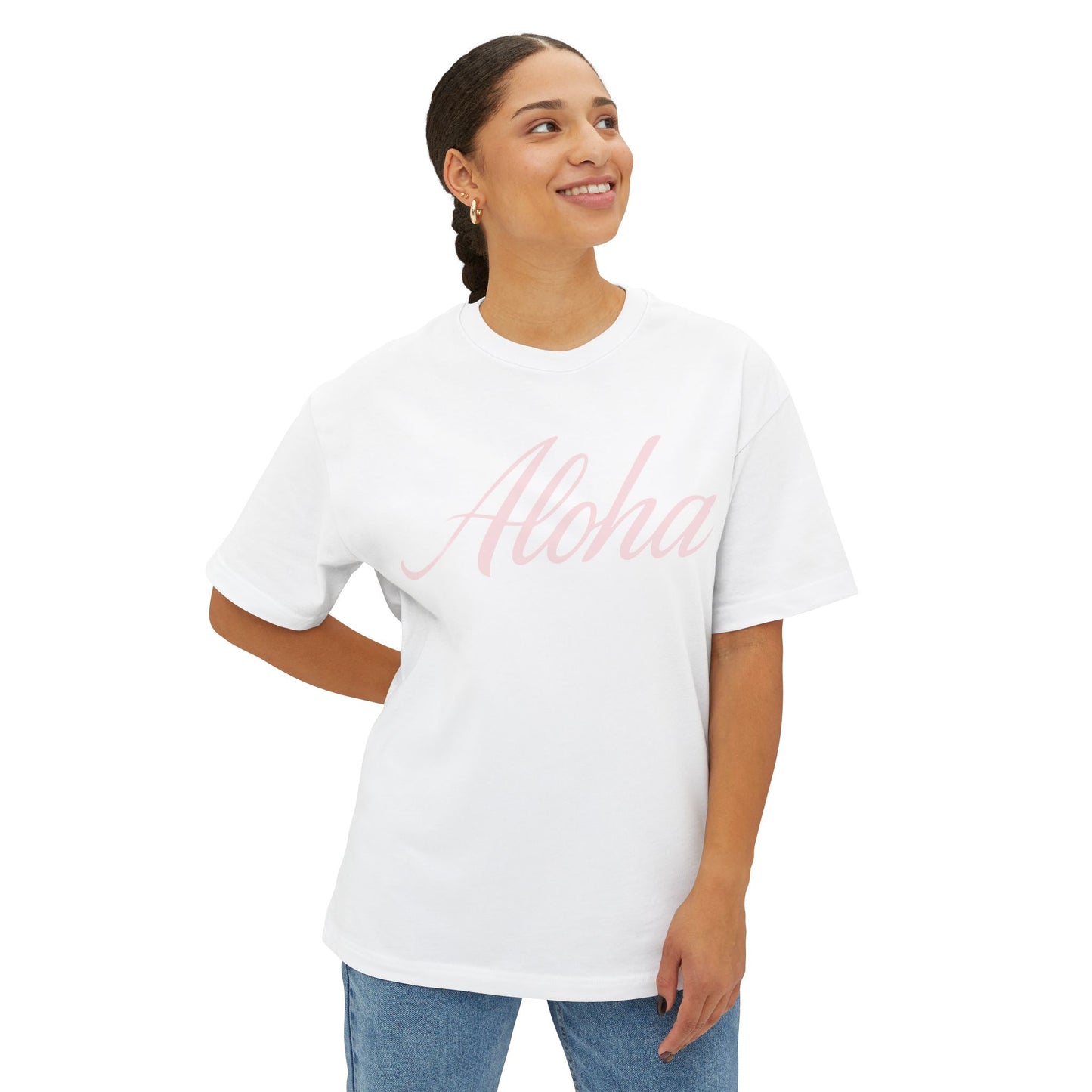 Mahalon Honolulu Aloha Unisex Oversized Boxy Tee