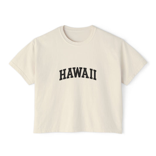 Mahalon Honolulu HAWAII Women's Boxy Tee