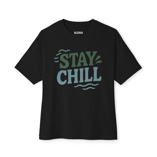Mahalon Honolulu Stay chill T-shirt Unisex Oversized Boxy Tee