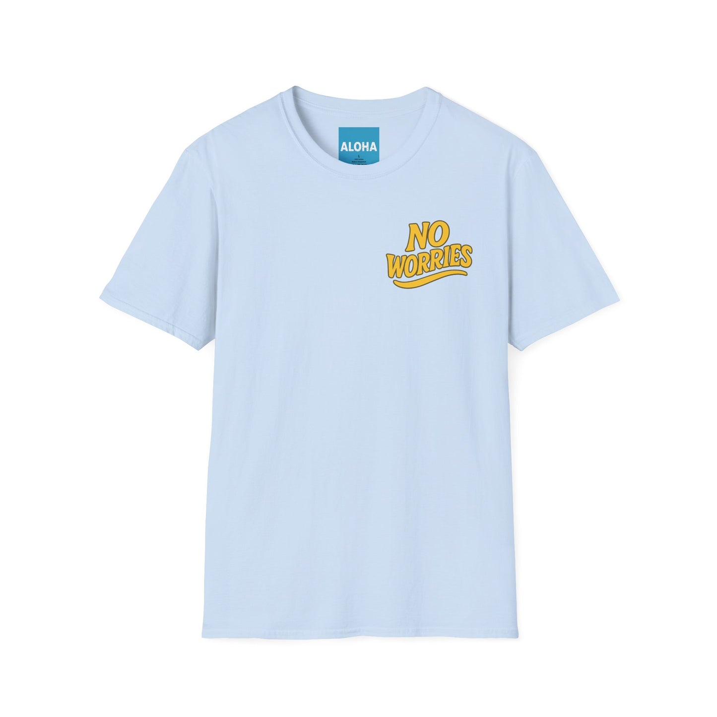 Mahalon Honolulu NO WORRIES (yellow) HAWAII T-Shirt