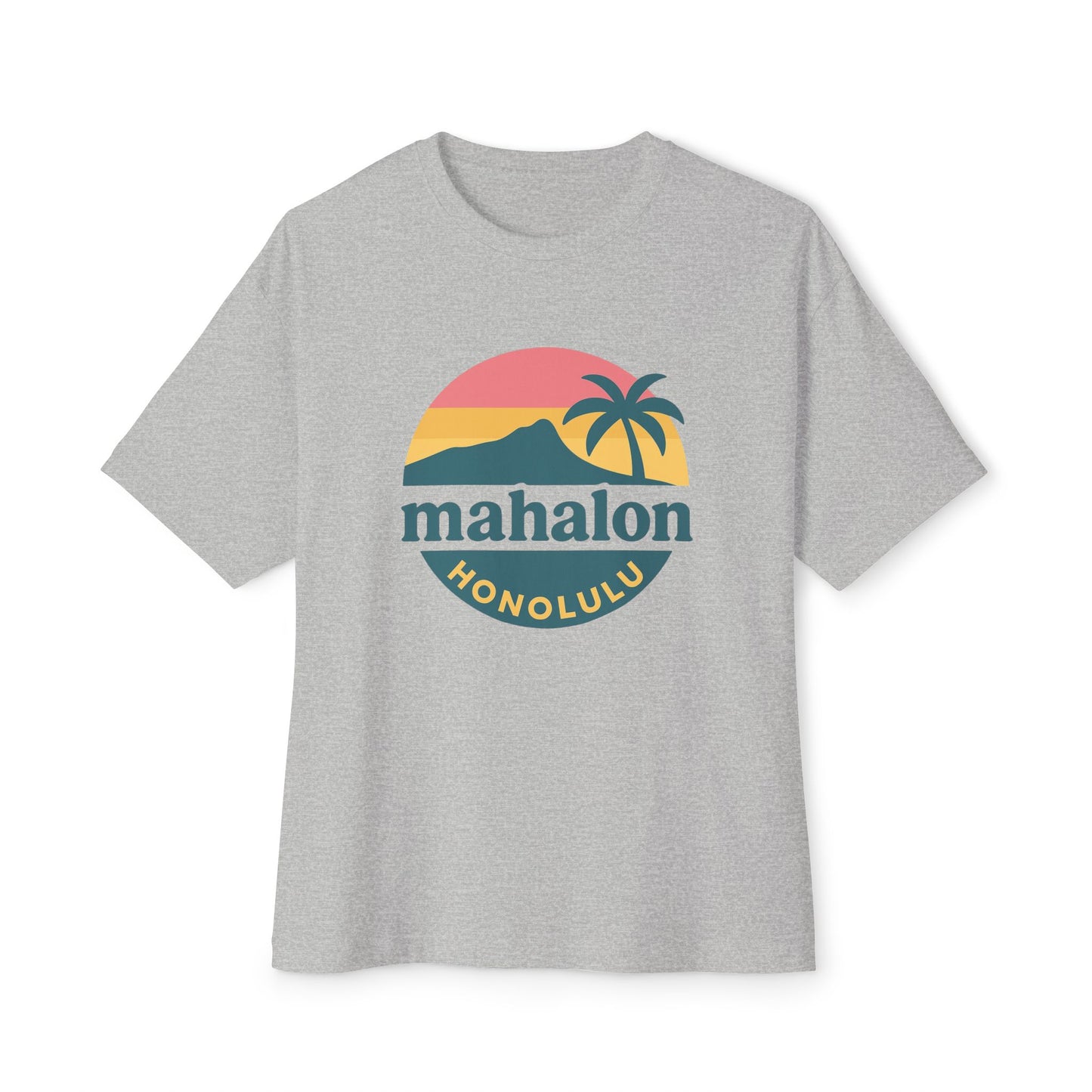 Mahalon Honolulu Logo T-shirt Unisex Oversized Boxy Tee