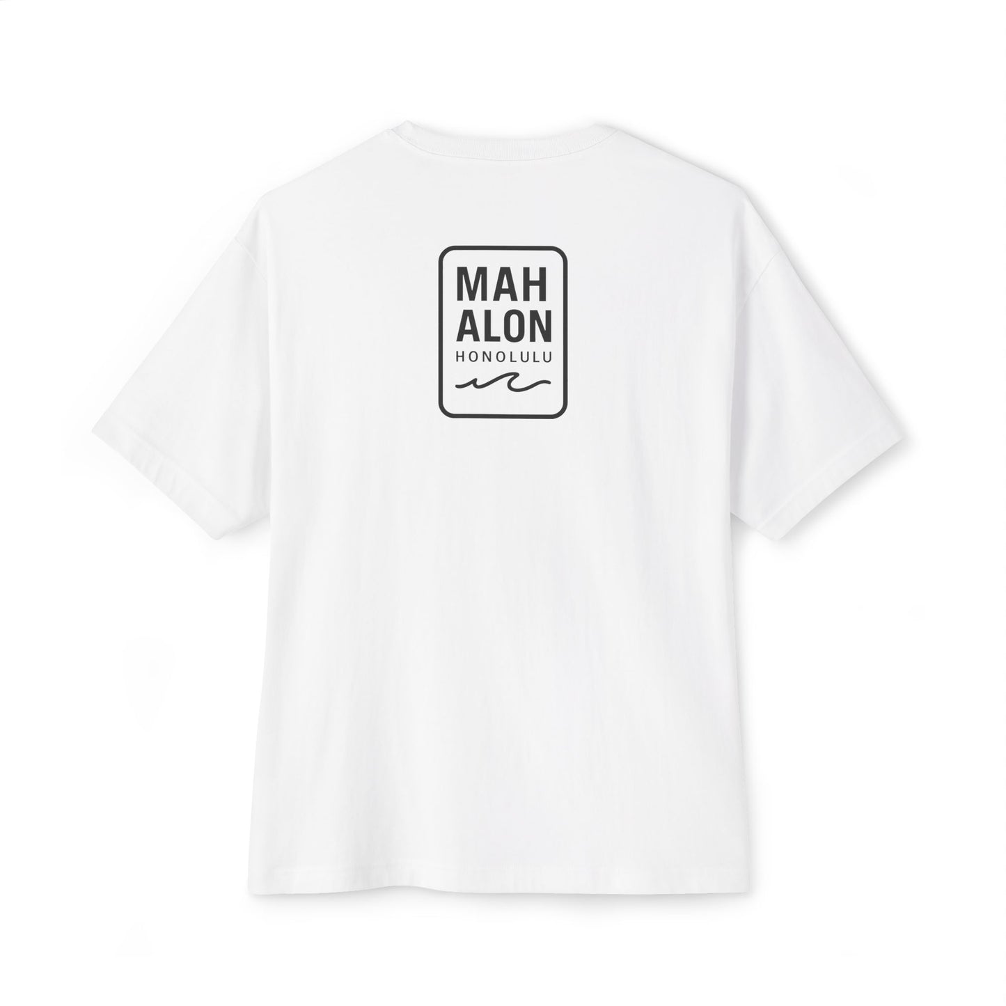 Mahalon Honolulu ALOHA graphic Unisex Oversized Boxy Tee