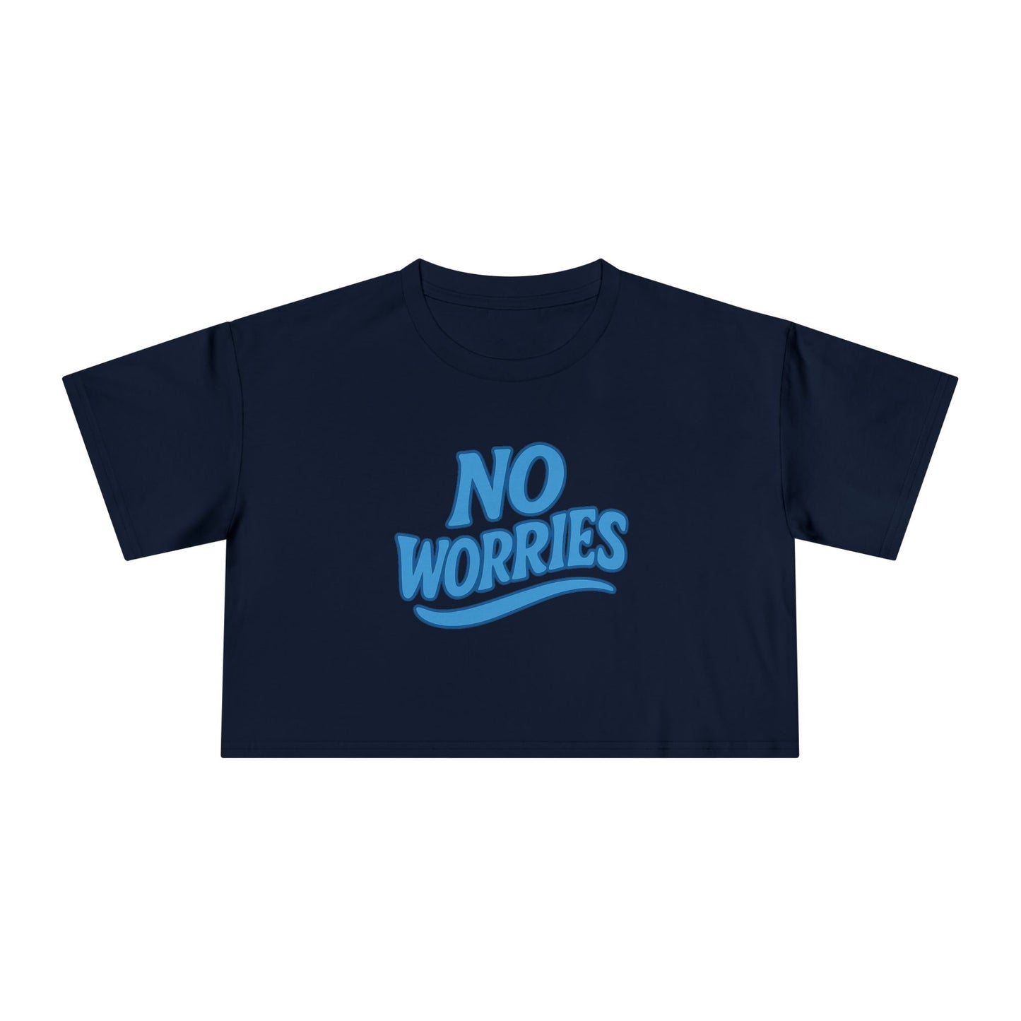 Mahalon Honolulu NO Worries Logo T-shirt Women's Crop Tee