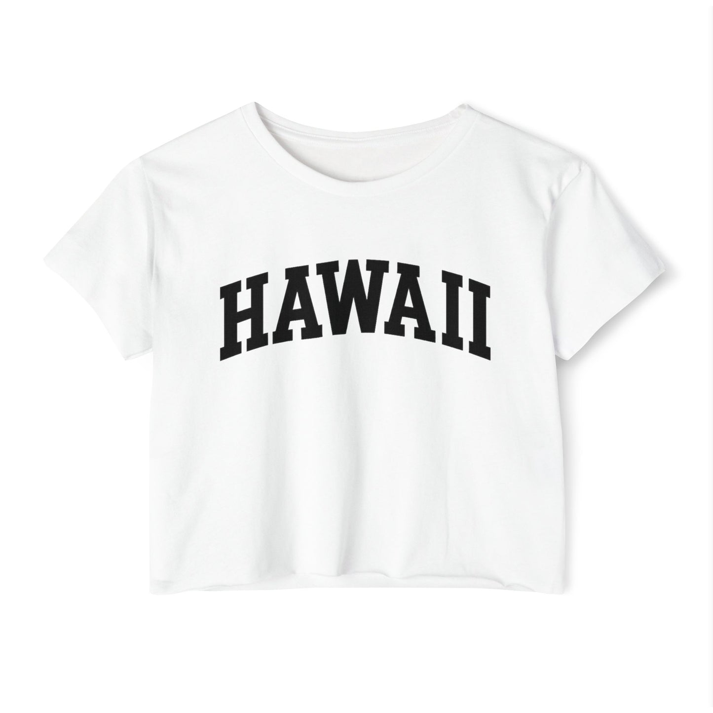 Mahalon Honolulu HAWAII T-Shirt Women's Festival Crop Top
