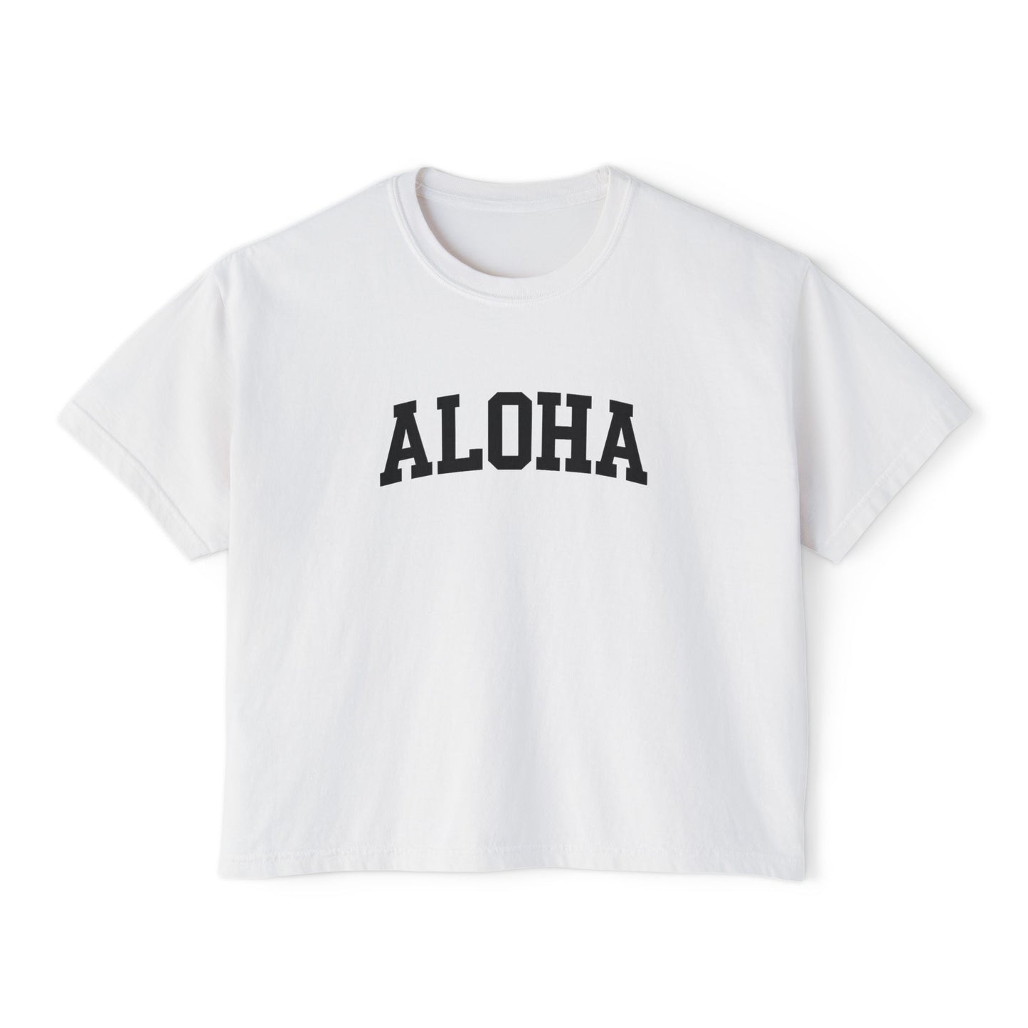 Mahalon Honolulu ALOHA Women's Boxy Tee