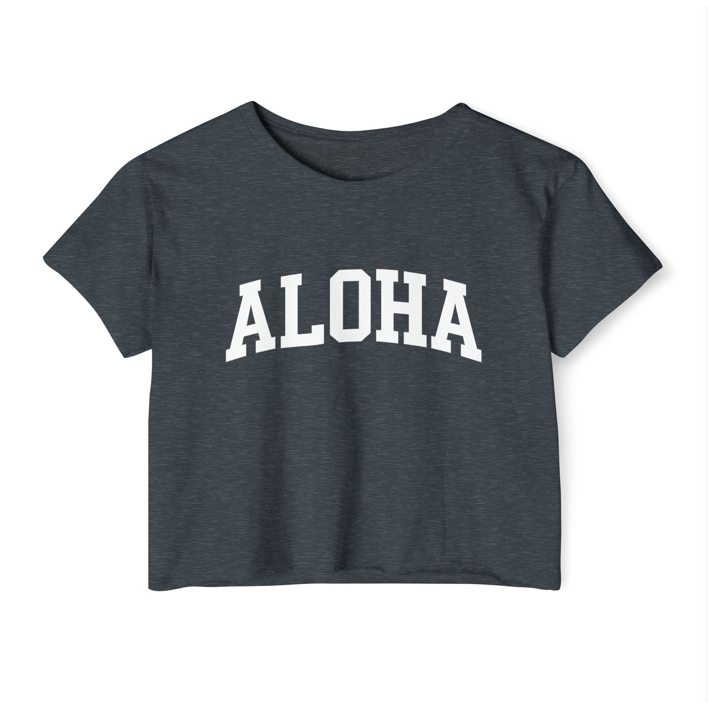 Mahalon Honolulu ALOHA  Women's Festival Crop Top
