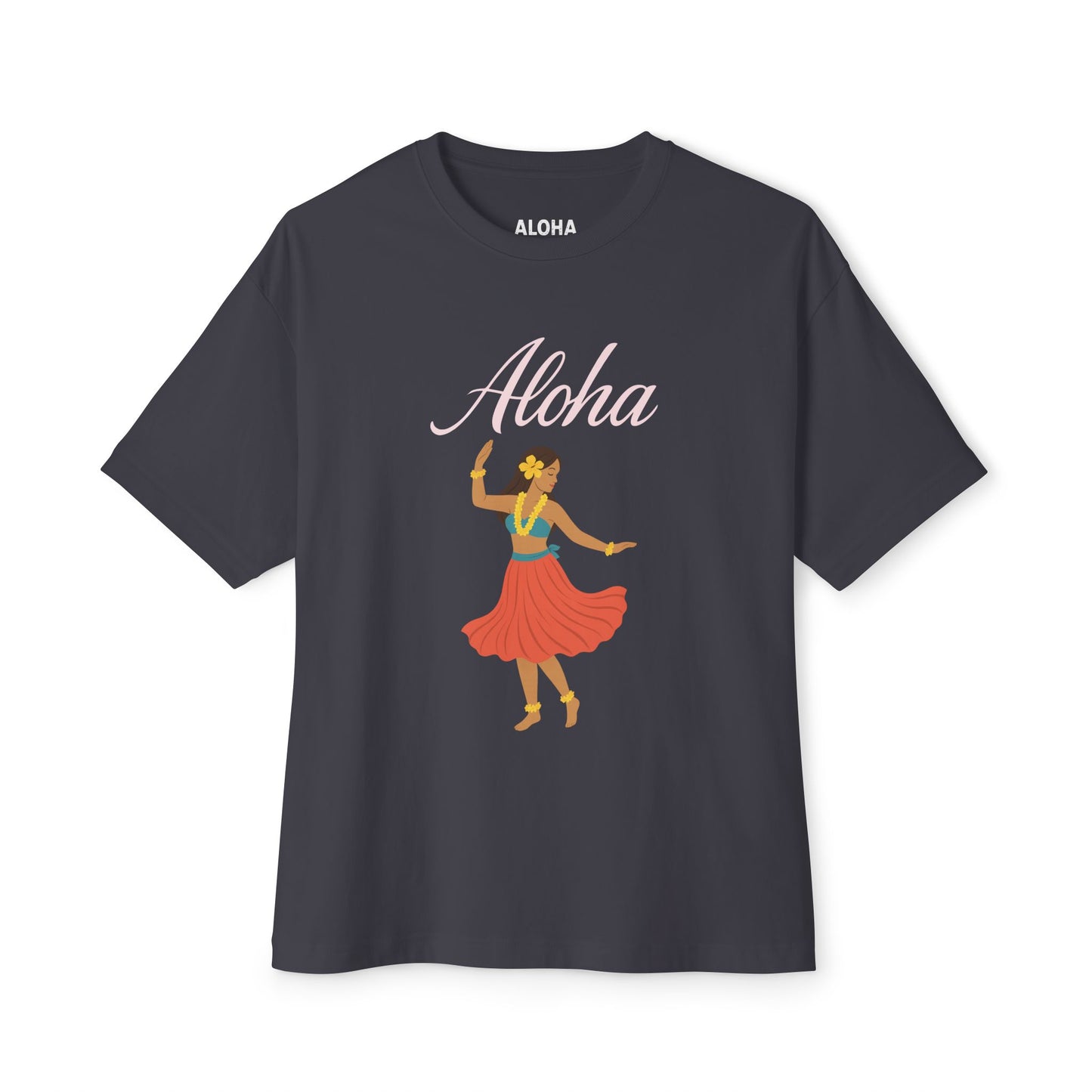 Mahalon Honolulu Aloha Hula girl Tee | Hawaii Vibes by