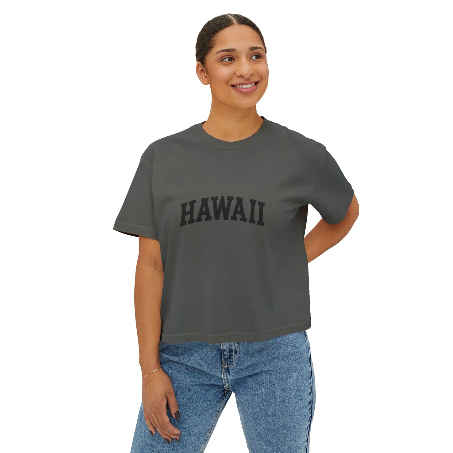 Mahalon Honolulu HAWAII Women's Boxy Tee