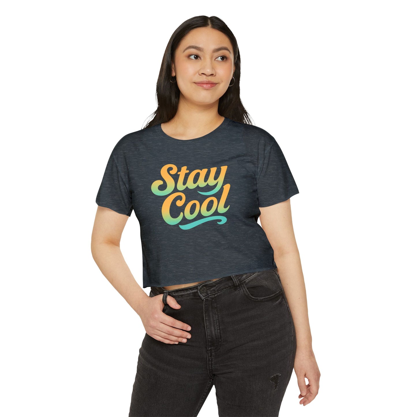 Stay cool Women's Festival Crop Top Hawaii Vibes by Mahalon Honolulu