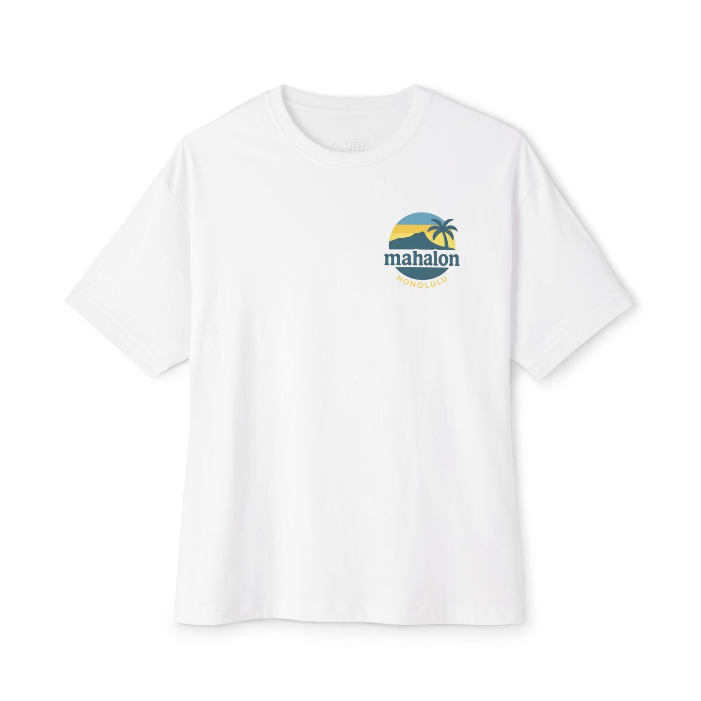 Mahalon Honolulu Logo Unisex Oversized Boxy Tee