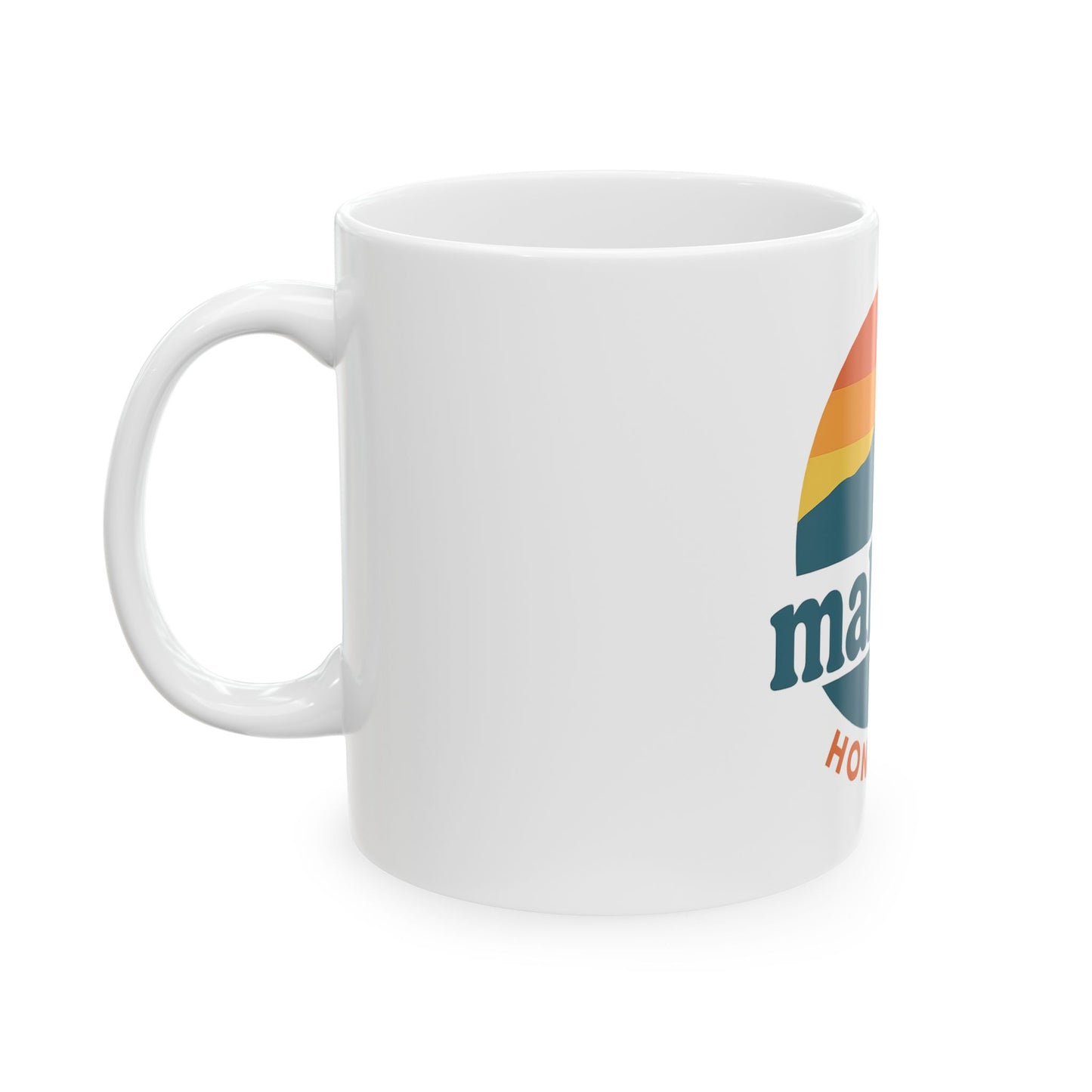 Mahalon Honolulu Logo Ceramic Mug, (11oz, 15oz)
