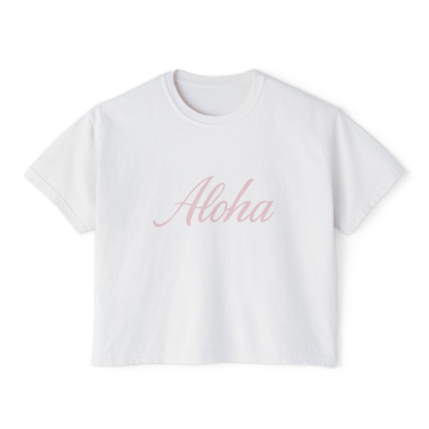 Mahalon Honolulu Aloha Oversized Boxy Tee | Aloha Vibes T-shirt Women's Boxy Tee