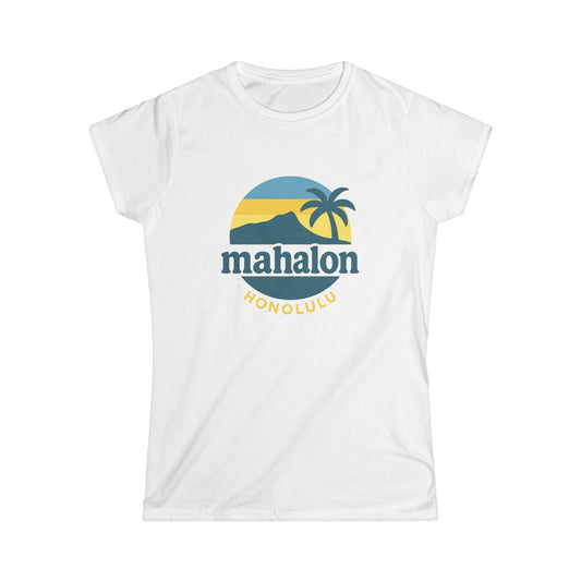 Mahalon Honolulu Logo Women's Softstyle Tee