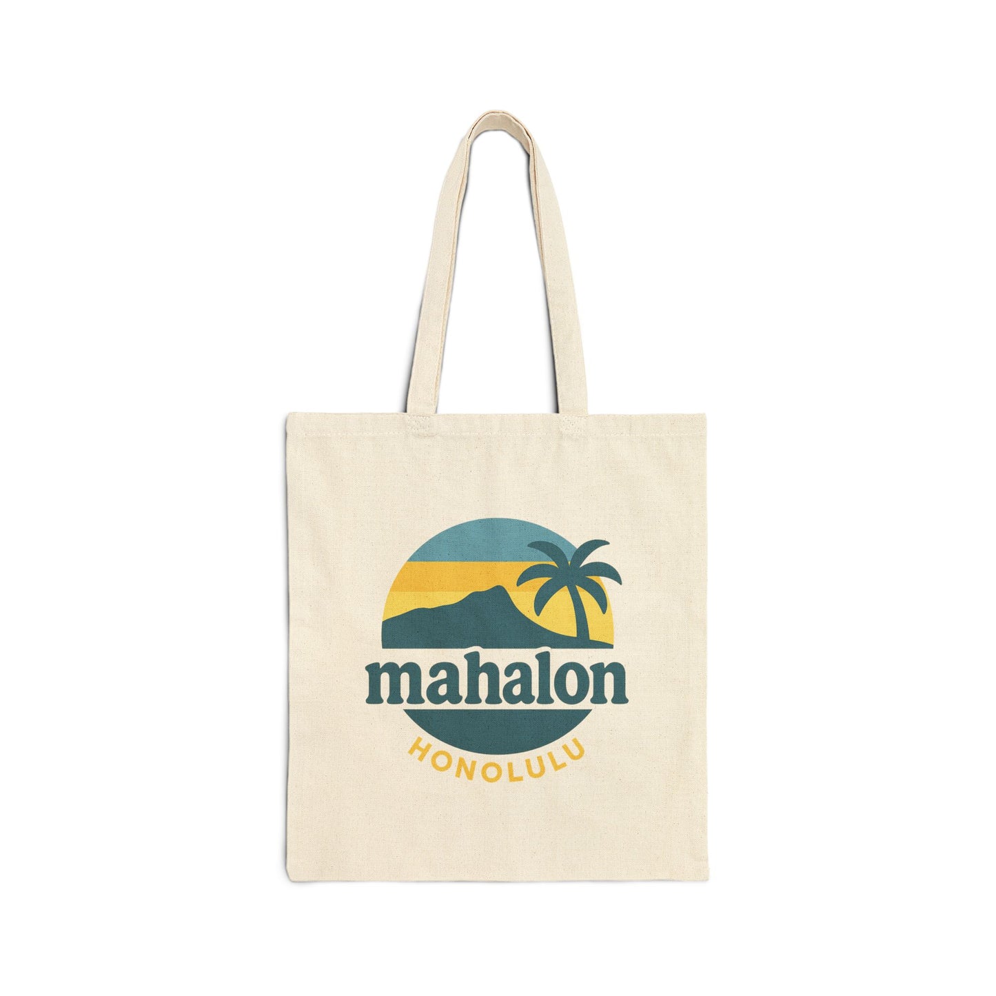Mahalon Honolulu “Stay Cool”Tote Bag Cotton Canvas Tote Bag