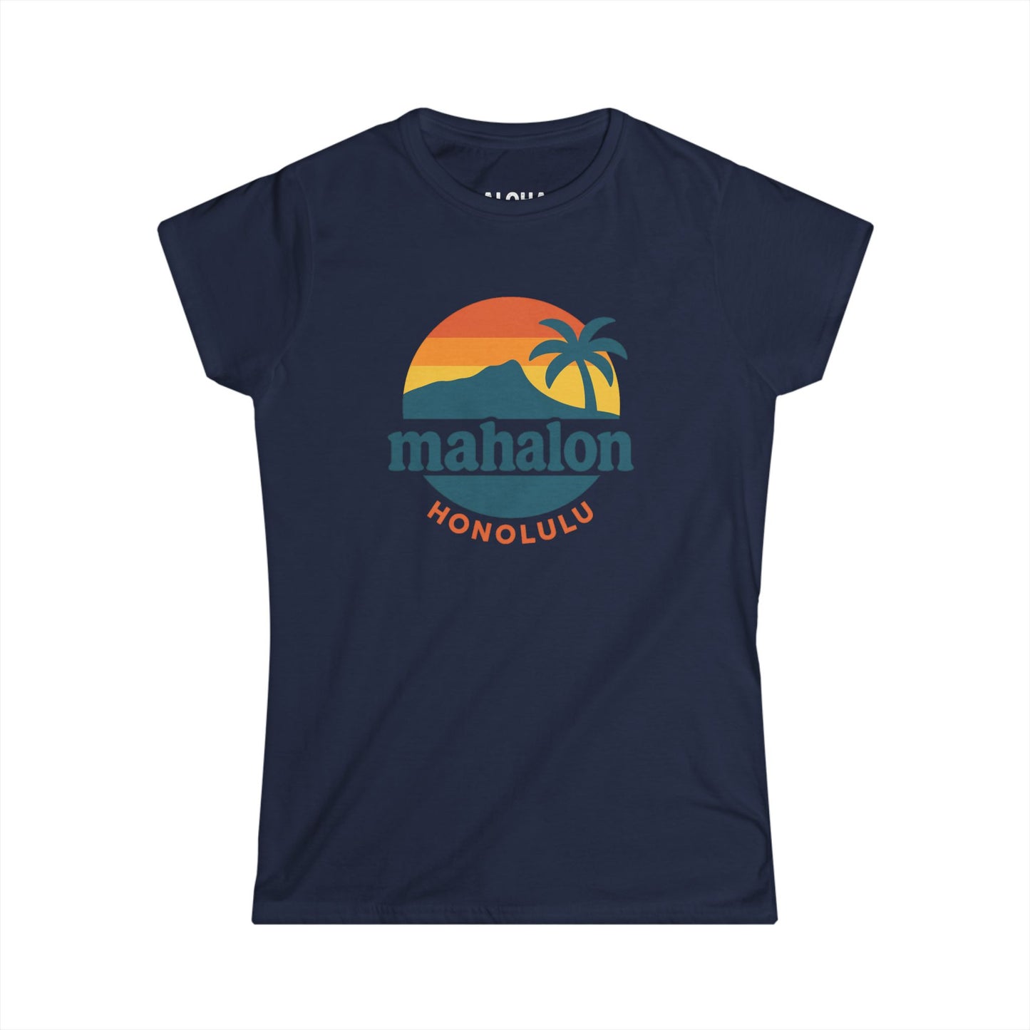 Mahalon Honolulu Logo Color mahalon honolulu Women's Softstyle Tee