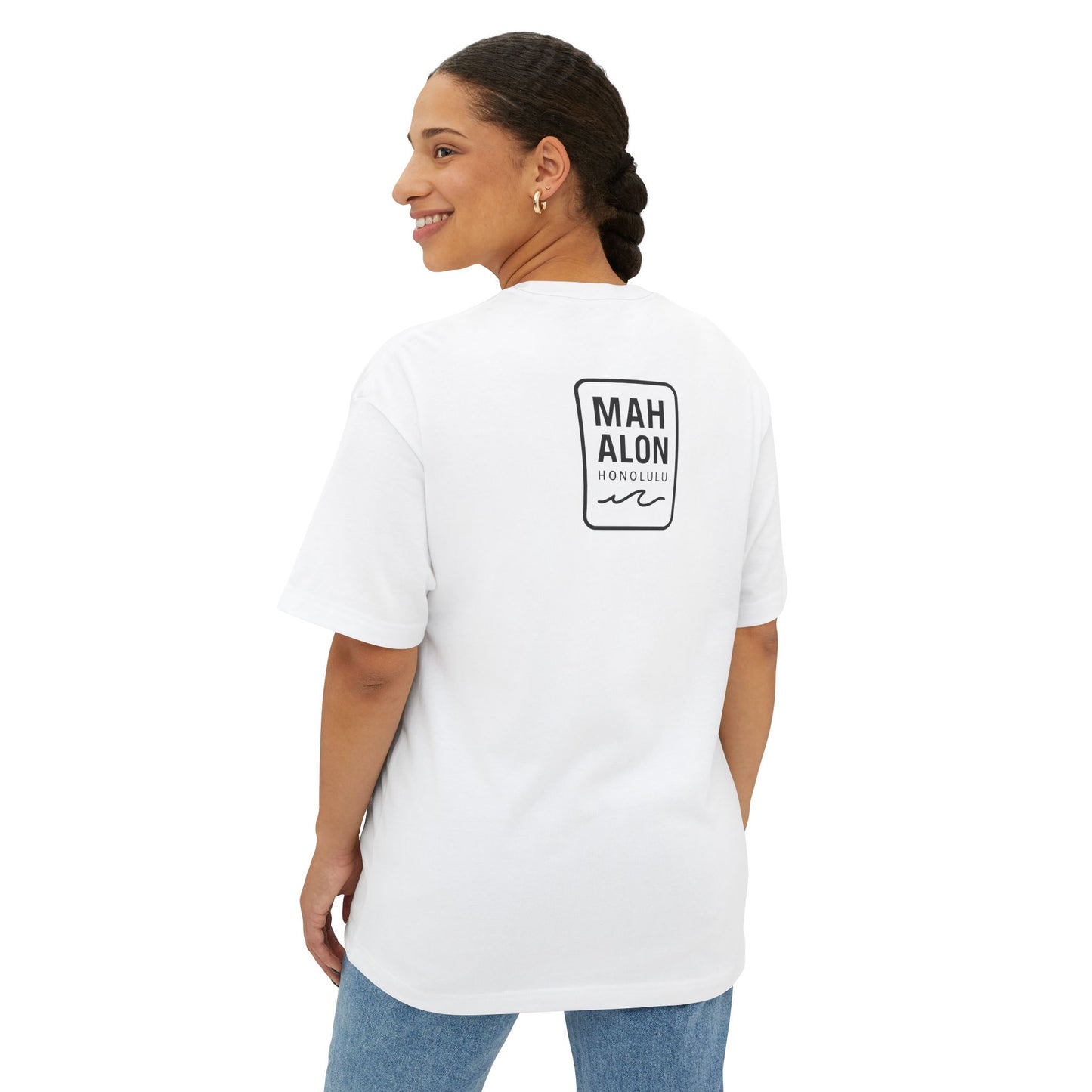 Mahalon Honolulu Aloha surf Unisex Oversized Boxy Tee