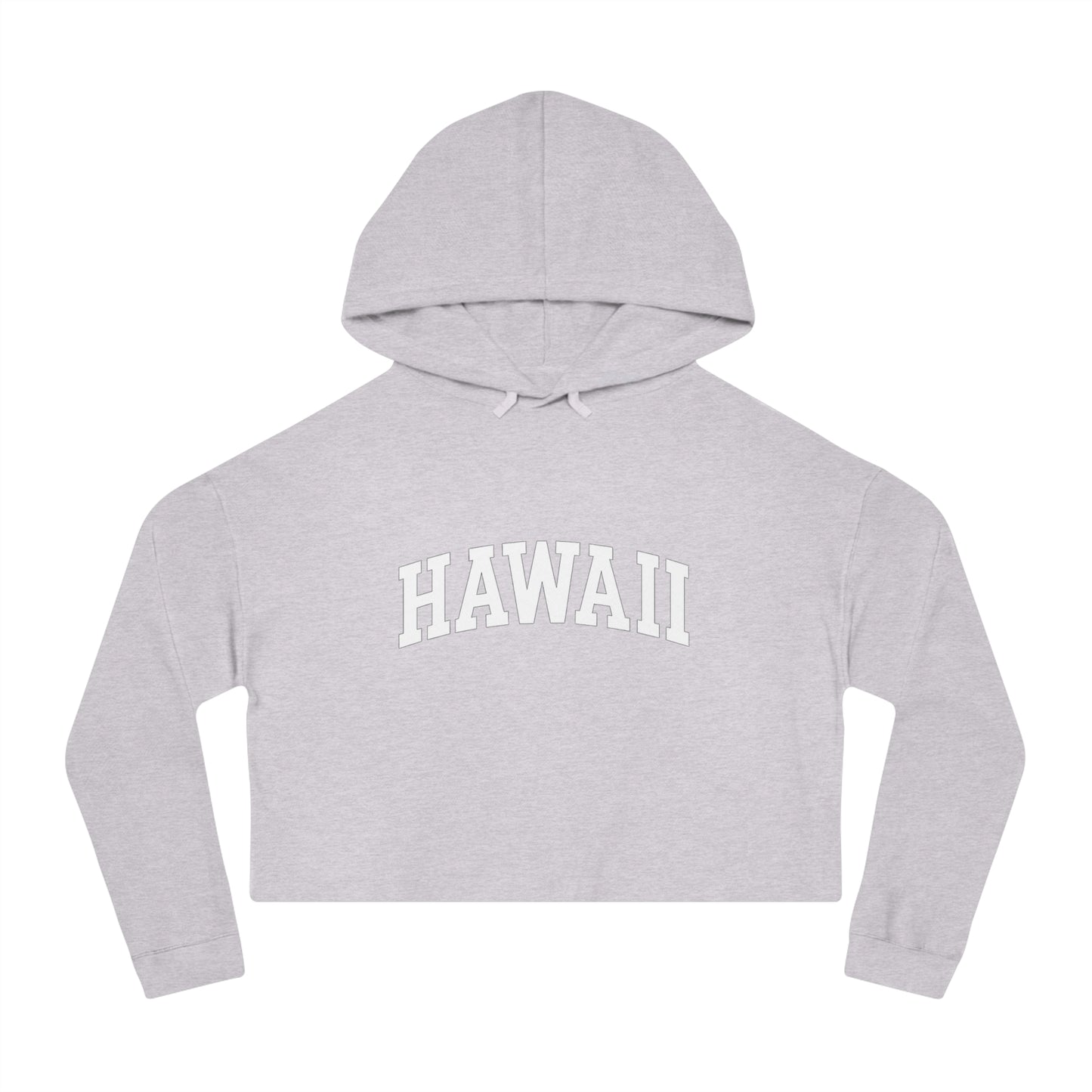 Mahalon Honolulu  Hawaii Women’s Cropped Hooded Sweatshirt
