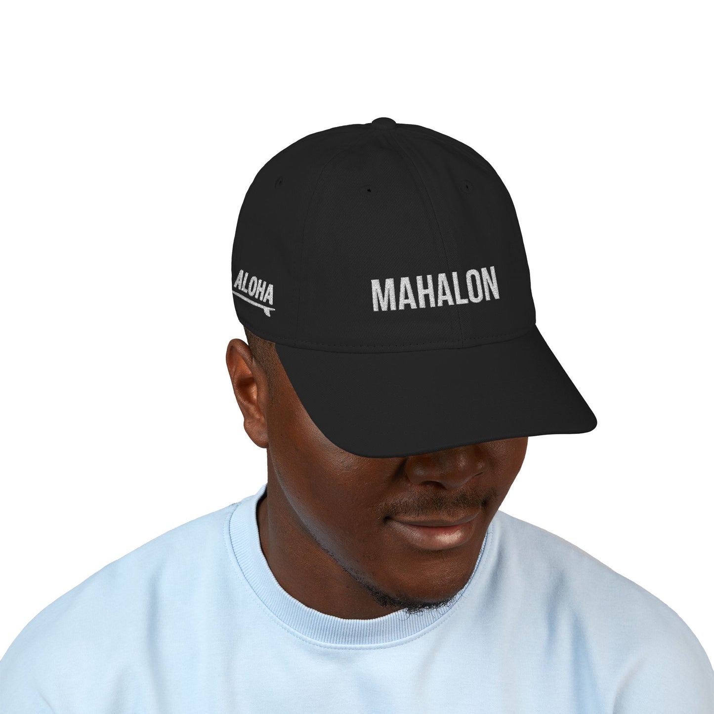 Mahalon Honolulu Organic Baseball Cap (Embroidery)