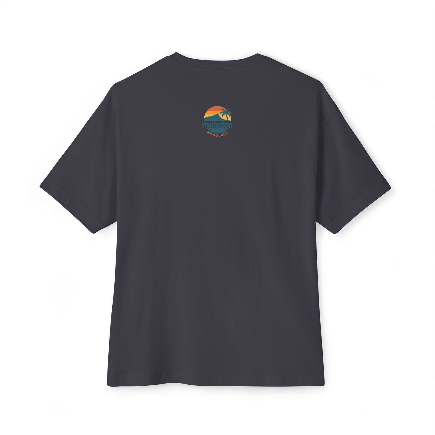 Mahalon Honolulu Logo Unisex Oversized Boxy Tee