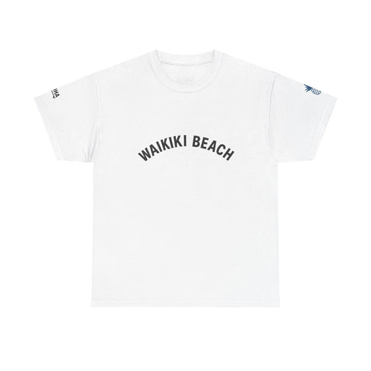 Mahalon Honolulu Waikiki beach , pineapple,aloha  Unisex Heavy Cotton Tee