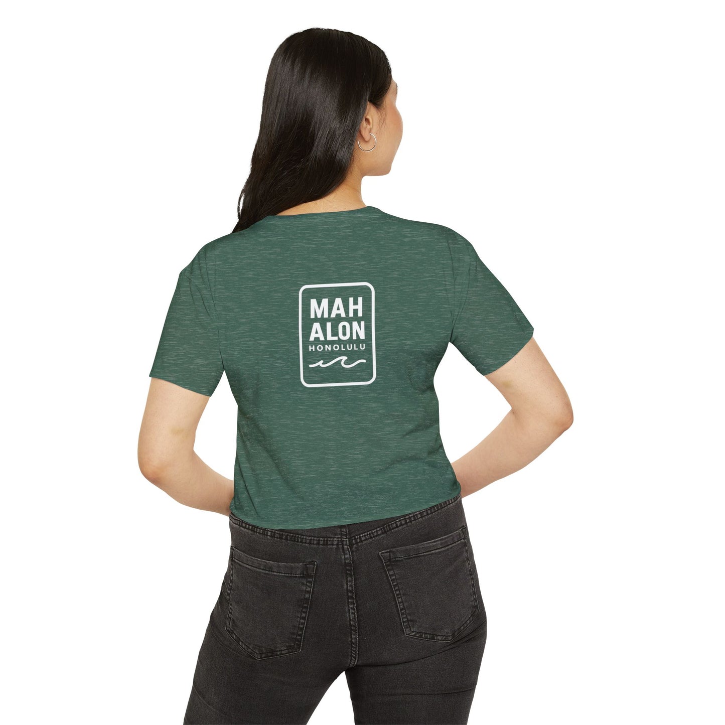 Mahalon Honolulu ALOHA  Women's Festival Crop Top