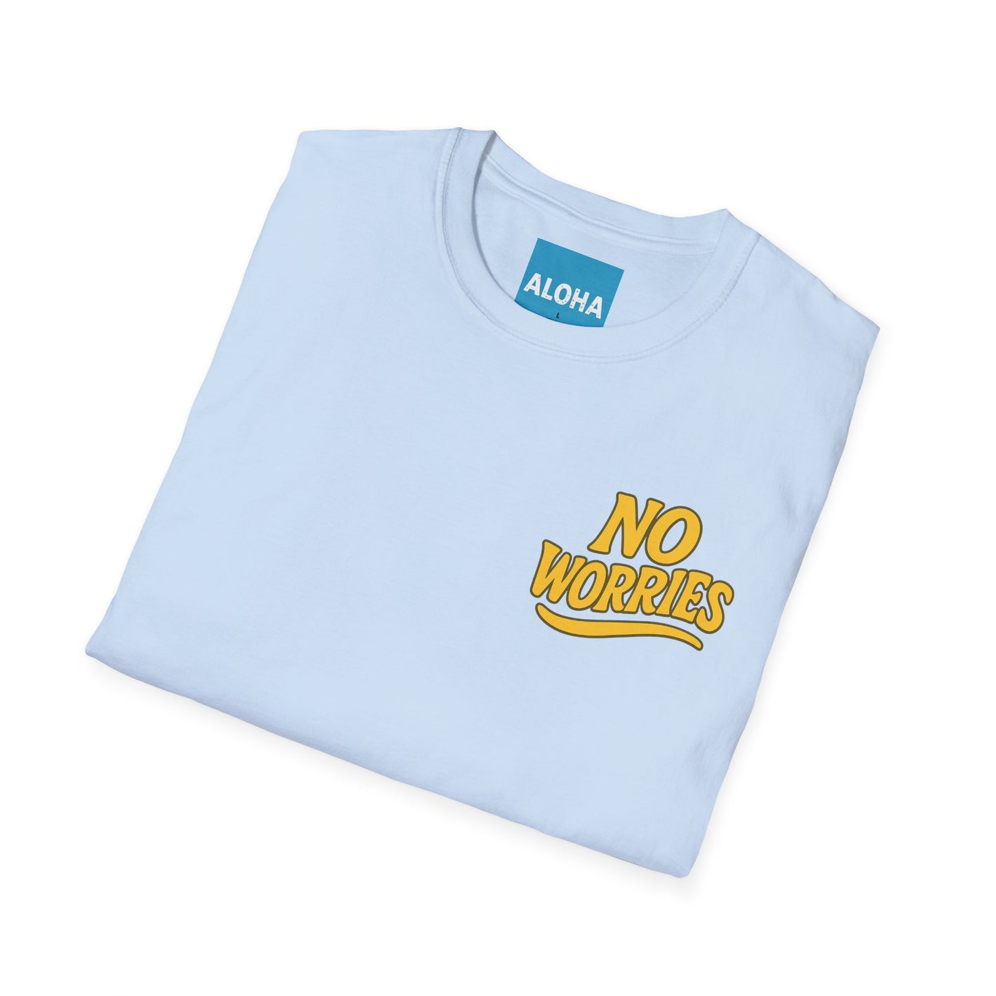 Mahalon Honolulu NO WORRIES (yellow) HAWAII T-Shirt